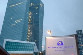 Trụ sở Ngân hàng Trung ương châu Âu tại Frankfurt am Main, Đức. (Nguồn: AFP/TTXVN)