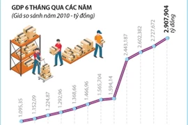 GDP của cả nước 6 tháng năm 2024 tăng 6,42% 