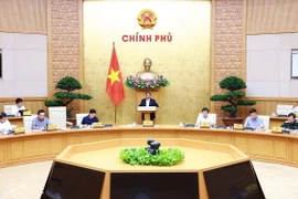 Thủ tướng Phạm Minh Chính chủ trì Phiên họp Chính phủ chuyên đề xây dựng pháp luật tháng 7 năm 2024. (Ảnh: Dương Giang/TTXVN)