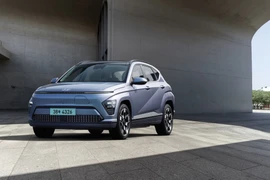 Mẫu xe điện Kona Electric của công ty Hyundai Motor, Hàn Quốc. (Nguồn: Yonhap/TTXVN)