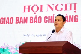 Ông Phạm Ngọc Cảnh, Phó trưởng Ban Tuyên giáo Tỉnh ủy Nghệ An. (Ảnh: Trịnh Duy Hưng/TTXVN)