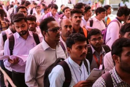 Người tìm việc ở Ấn Độ. (Nguồn: Reuters)