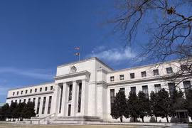Trụ sở Ngân hàng Dự trữ Liên bang Mỹ tại Washington, DC. (Nguồn: AFP/TTXVN)