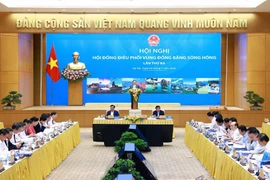 Thủ tướng Phạm Minh Chính phát biểu chỉ đạo hội nghị. (Ảnh: Dương Giang/TTXVN)