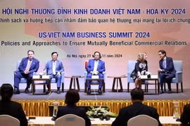 Thủ tướng Phạm Minh Chính dự Hội nghị Thượng đỉnh Kinh doanh Việt Nam-Hoa Kỳ năm 2024. (Ảnh: Dương Giang/TTXVN)