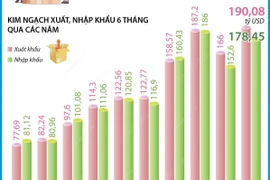 Tổng kim ngạch xuất, nhập khẩu hàng hóa đạt 368,53 tỷ USD