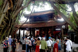 Đền Mẫu là một trong những di tích nằm trong Khu Di tích Quốc gia Đặc biệt Phố Hiến. (Ảnh: Đinh Văn Nhiều/TTXVN)