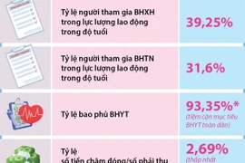 Lực lượng lao động trong độ tuổi tham gia bảo hiểm xã hội đạt gần 40%