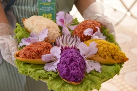 Xôi nếp nương Điện Biên. (Ảnh: Xuân Tư/TTXVN)