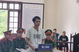 Bị cáo Hà Văn Tuấn tại phiên tòa xét xử. (Ảnh: Vũ Hà/ TTXVN)