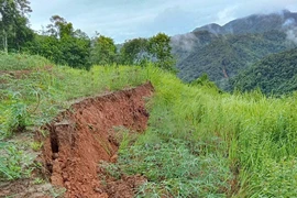 Xuất hiện cung trượt sạt lở dài 300m ở Mường Nhé 