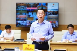 Bộ trưởng Bộ Tài nguyên và Môi trường Đỗ Đức Duy đảm nhận chức danh Phó Chủ tịch Thường trực Ủy ban sông Mekong Việt Nam. (Ảnh: Dương Giang/TTXVN)