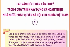 Các vấn đề cơ bản cần chú ý trong quá trình xây dựng Nhà nước pháp quyền XHCN 