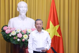 Chủ tịch nước Tô Lâm, Trưởng Ban Chỉ đạo Cải cách tư pháp Trung ương phát biểu kết luận cuộc họp. (Ảnh: Lâm Khánh/TTXVN)