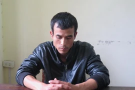 Đối tượng Nguyễn Văn Hà tại cơ quan điều tra. (Ảnh: Mạnh Minh/TTXVN)