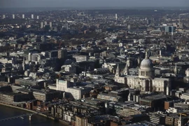 Toàn cảnh London nhìn từ tầng 68 của tòa tháp Shard. (Nguồn: AFP/TTXVN)
