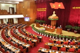 Toàn cảnh bế mạc Hội nghị. (Ảnh: Trí Dũng/TTXVN)