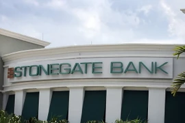 Chi nhánh Ngân hàng Stonegate ở Miami, Florida, nơi một tài khoản ngân hàng vừa được mở cho Chính phủ Cuba. (Nguồn: AFP/TTXVN)