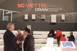 Gian hàng của Viettel tại Hội nghị di động thế giới (Mobile World Congress – MWC 2024). (Ảnh: Viettel)