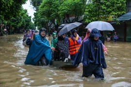 Hà Nội: Người dân Tứ Liên 'tháo chạy' vì nước lũ dâng cao 