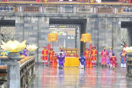 Cố đô Huế còn lưu giữ được nhiều giá trị văn hóa vật thể và phi vật thể đặc sắc. (Ảnh: Tường Vi/TTXVN)