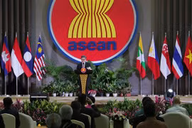 Tổng thư ký ASEAN Dato Lim Jock Hoi phát biểu khai mạc lễ kỷ niệm 55 năm Ngày thành lập ASEAN, tại Jakarta (Indonesia) sáng 8/8/2022. (Ảnh: Hữu Chiến/TTXVN)
