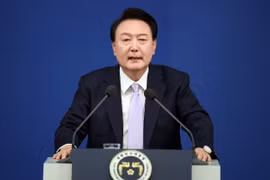 Tổng thống Hàn Quốc Yoon Suk Yeol. (Ảnh: Yonhap/TTXVN)