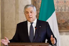 Ngoại trưởng Italy Antonio Tajani. (Ảnh: AFP/TTXVN)