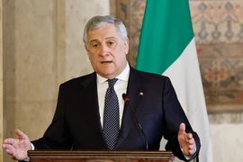 Ngoại trưởng Italy Antonio Tajani. (Ảnh: AFP/TTXVN)
