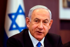 Thủ tướng Israel Benjamin Netanyahu chủ trì một cuộc họp ở Jerusalem. (Ảnh: AFP/TTXVN)