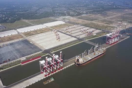 Cảng Quốc tế Long An, huyện Cần Giuộc. (Ảnh: Vũ Sinh/TTXVN)