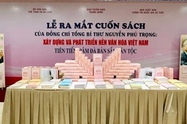 Lễ ra mắt cuốn sách "Xây dựng và phát triển nền văn hóa Việt Nam tiên tiến, đậm đà bản sắc dân tộc" của Tổng Bí thư Nguyễn Phú Trọng tháng 6/2024. (Nguồn: Bộ Văn hóa, Thể thao và Du lịch)