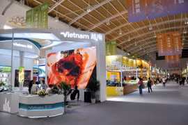 Gian hàng của Việt Nam tại CSA Expo 2024. (Ảnh: Thành Dương/TTXVN)