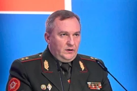 Bộ trưởng Quốc phòng Belarus Viktor Khrenin. (Ảnh: AFP/TTXVN)