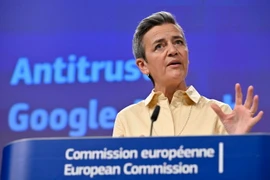 Ủy viên phụ trách vấn đề cạnh tranh của Liên minh châu Âu (EU) Margrethe Vestager. (Ảnh: AFP/TTXVN)