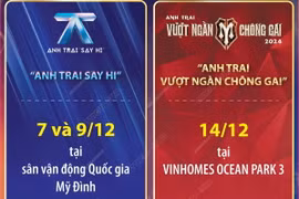 Concert hot “Anh trai say hi” và “Anh trai vượt ngàn chông gai” tại Hà Nội