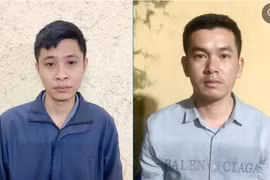 Đối tượng Nguyễn Thế Hoàng và Lương Văn Hoàng. (Ảnh: Cơ quan Công an cung cấp)