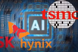 SK Hynix bắt tay với TSMC phát triển mẫu chip nhớ tiên tiến thế hệ thứ 6. (Nguồn: AP) 
