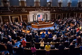 Quang cảnh một phiên họp Quốc hội Mỹ ở Washington, DC. (Ảnh: AFP/TTXVN)