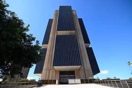 Trụ sở Ngân hàng Trung ương Brazil ở Brasilia. (Ảnh: Getty Images/TTXVN)