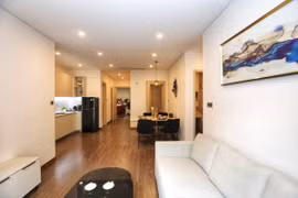 Một góc căn hộ mẫu 69,8m2. (Ảnh: Tuấn Anh/TTXVN)