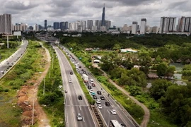 Thành phố Hồ Chí Minh chủ trương mở rộng 3,2 km đường dẫn cao tốc Thành phố Hồ Chí Minh - Long Thành. (Ảnh: Hồng Đạt/TTXVN)