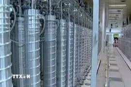 Bên trong cơ sở hạt nhân Natanz của Iran. Ảnh: IRNA/TTXVN