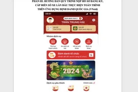 Cục Cảnh sát giao thông hướng dẫn đăng ký xe lần đầu bằng dịch vụ công trực tuyến. (Ảnh: Cục CSGT)