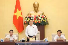 Chủ tịch Quốc hội Trần Thanh Mẫn phát biểu khai mạc Phiên họp thứ 35 của Ủy ban Thường vụ Quốc hội. (Ảnh: An Đăng/TTXVN)