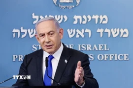 Thủ tướng Israel Benjamin Netanyahu. (Ảnh: AFP/TTXVN)