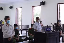 Các bị cáo tại phiên tòa. (Ảnh: TTXVN phát)