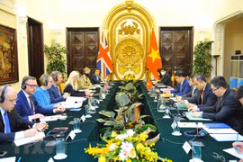 Quang cảnh buổi đối thoại. (Ảnh: Minh Đức/TTXVN)