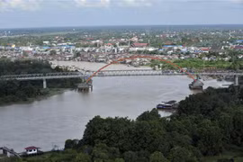 Một góc tỉnh Trung Kalimantan trên đảo Borneo, nơi được chọn để xây dựng thủ đô mới của Indonesia. (Ảnh minh họa: AFP/TTXVN)