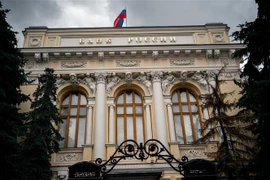 Ngân hàng Trung ương Nga tại thủ đô Moskva. (Ảnh: AFP/TTXVN)